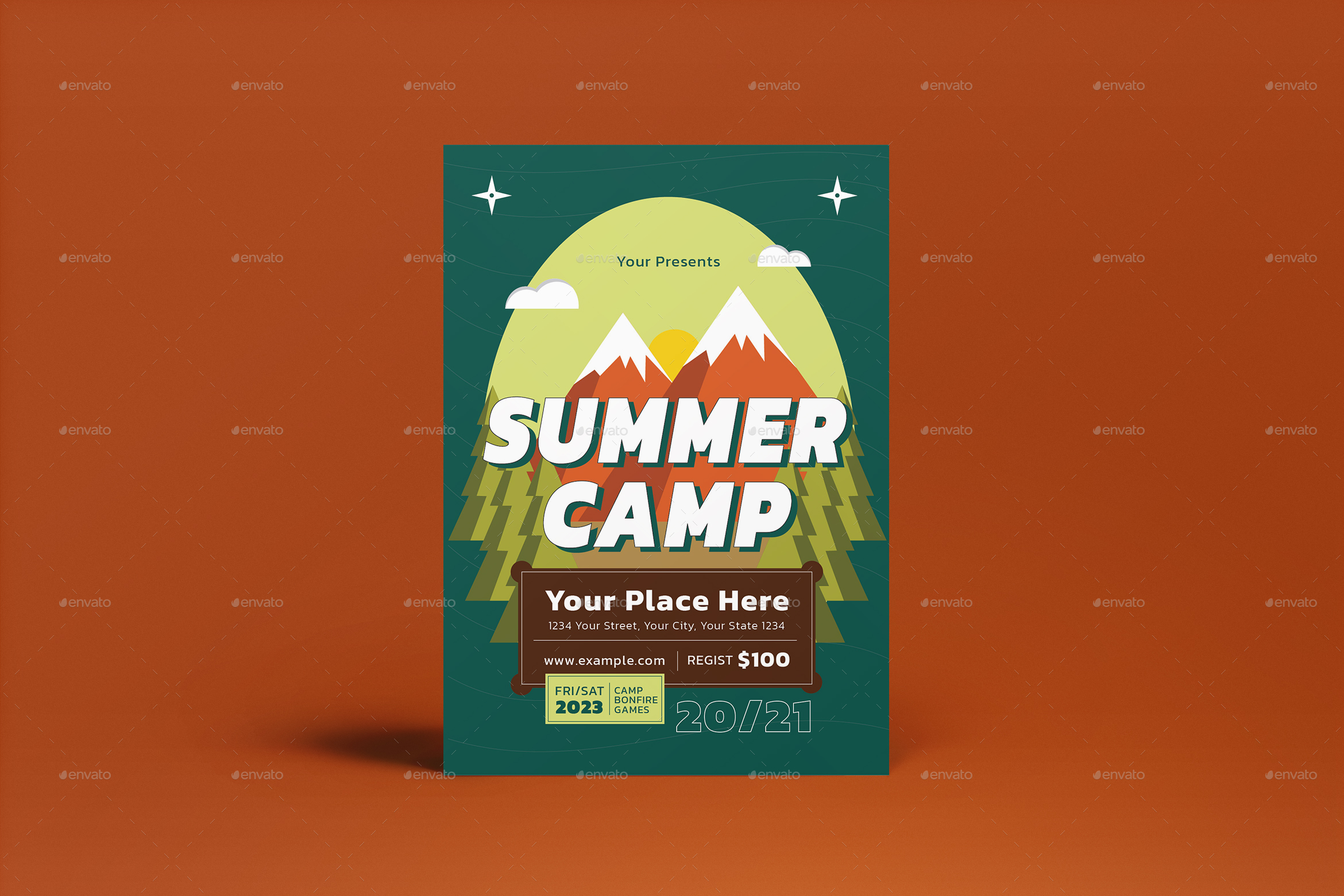 Summer Camp Flyer, Print Templates | GraphicRiver