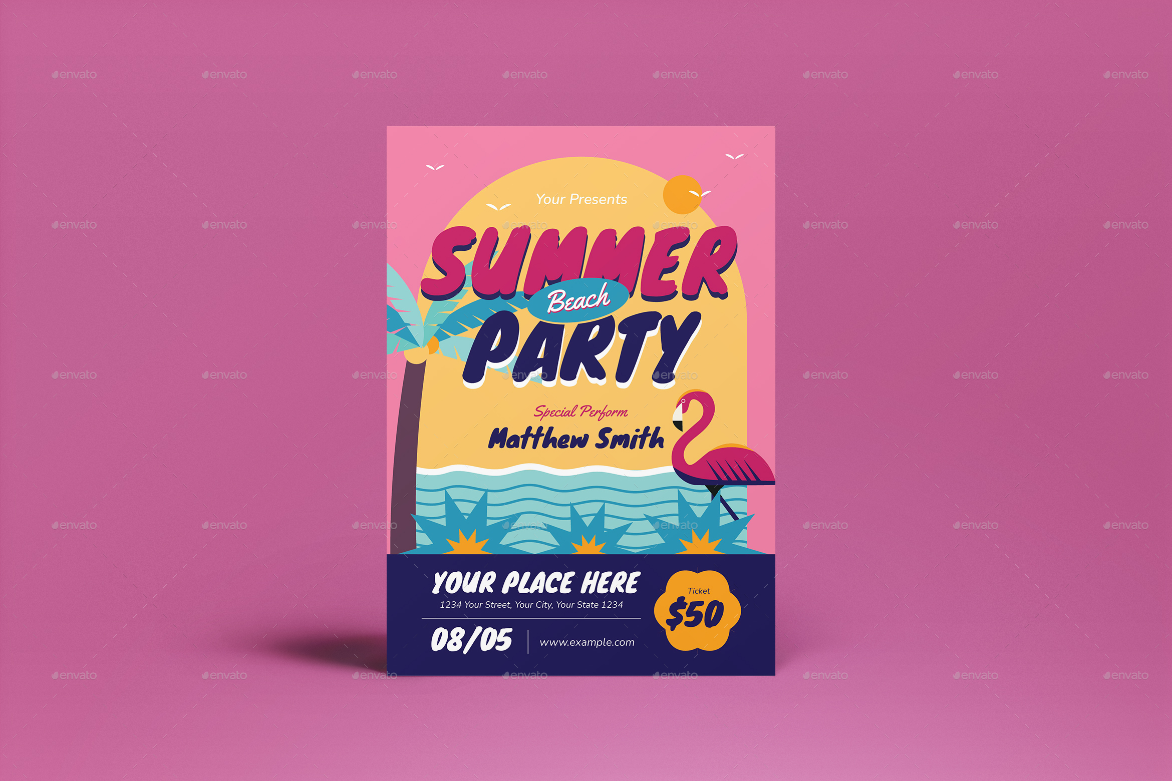 Summer Beach Party Flyer by Graphicapital | GraphicRiver