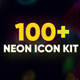 100 Neon Icon Set - VideoHive Item for Sale