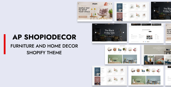 Ap Shopiodecor - Furniture And Home Decor Shopify Theme