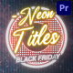 Black Friday Neon Titles for Premiere Pro - VideoHive Item for Sale