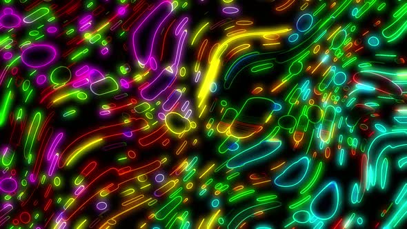 Glowing Geometric Shape Moving 4 alt