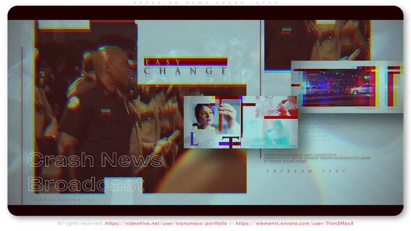 Breaking News Crash Intro broadcast-packages template preview