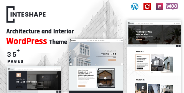 Inteshape - Architecture and Interior WordPress Theme by GridValley