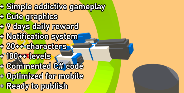 Unity Game Template - Hovering Spaceship