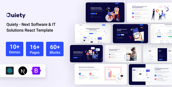 Awesome Quiety – Nextjs Software & IT Solutions Template