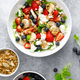Fruit and berry salad with fresh strawberry, blueberry, banana, cottage cheese and granola - PhotoDune Item for Sale