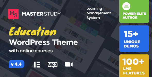 Exceptional Masterstudy - Education WordPress Theme
