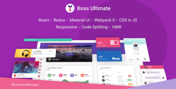 Excellent Boss Ultimate - React Admin Template Material Design