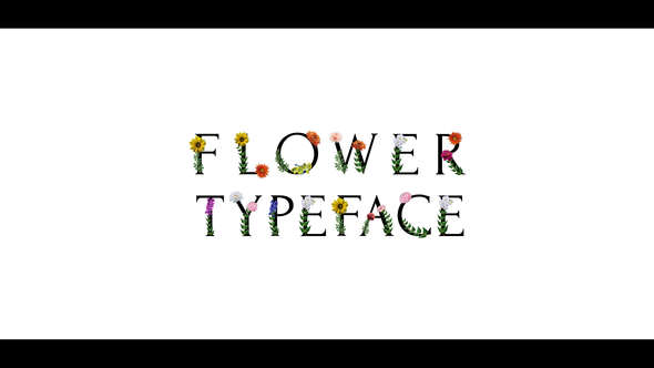 Flower Typeface | After Effects