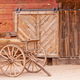 Vintage western horse cart loaded with straw bales - PhotoDune Item for Sale