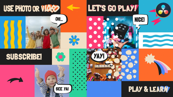 Kids Slideshow for DaVinci Resolve
