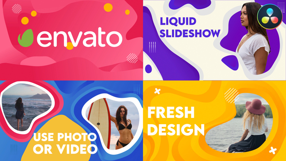 Liquid Slideshow | DaVinci Resolve