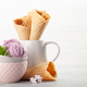 Berry ice cream and waffle cones - PhotoDune Item for Sale