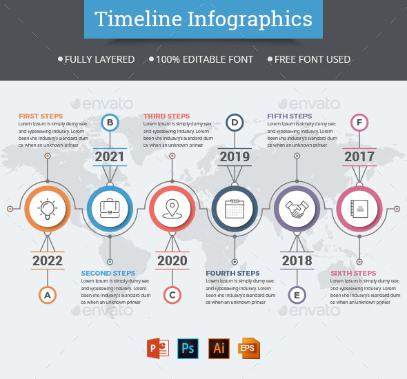Simple Timeline Infographics