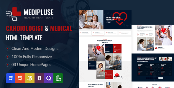 Lovely Medipluse - Cardiologist and Medical HTML Template