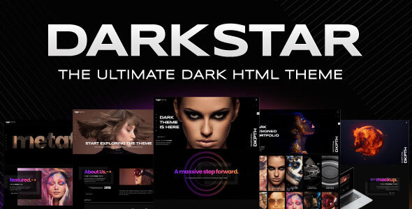 Wondrous DarkStar - Ultimate Dark Multipurpose HTML Template