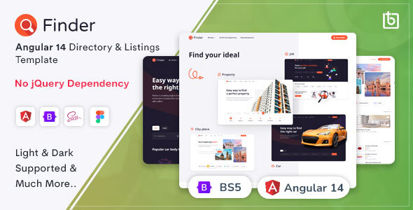 Finder - Angular 14 Directory & Listings Template