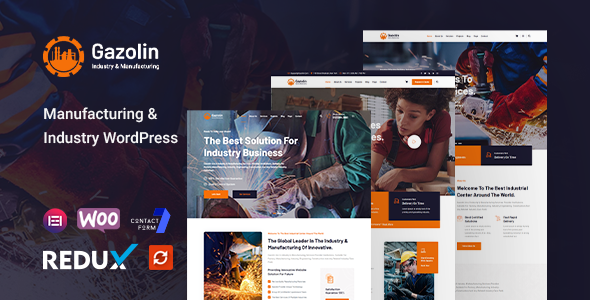 Gazolin – Industry & Manufacturing WordPress Theme