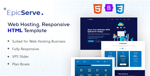 EpicServ - Web Hosting HTML Template