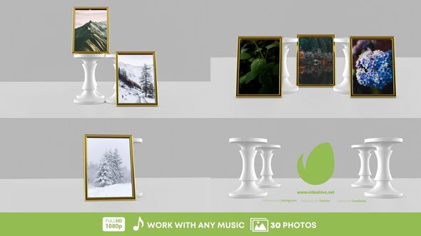 Clean Photos Gallery Video Displays template preview