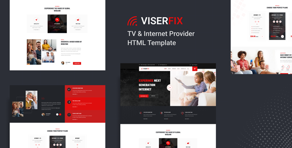 Viserfix - TV & Internet Provider HTML Template