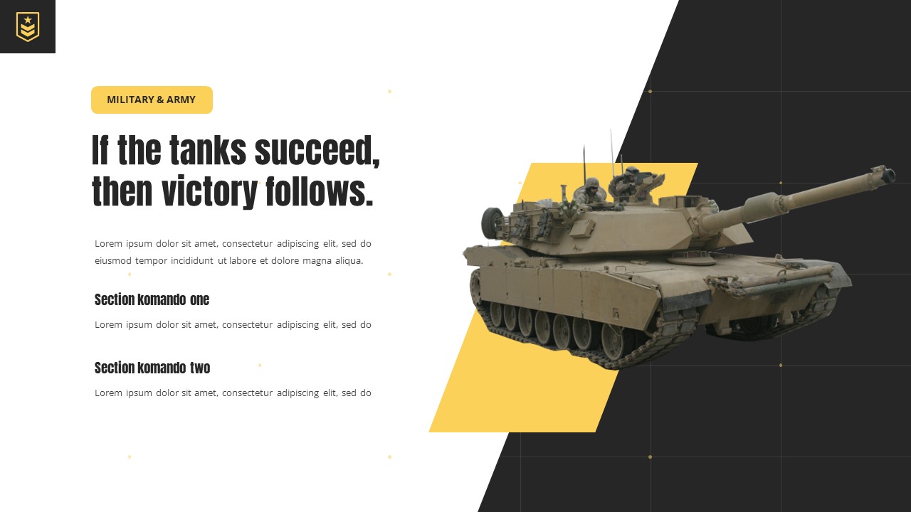 KOMANDO - Military & Army Powerpoint Template, Presentation Templates