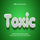 Toxic 3d editable text effect