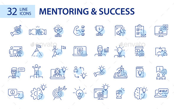 Set of 32 Mentoring Coaching and Success