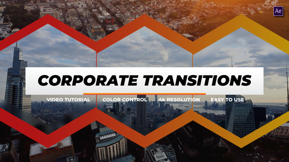 Corporate Shape Transitions | After Effects Elements template preview