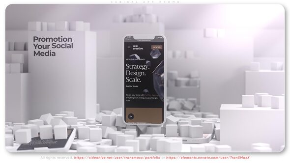 Cubical App Promo Product Promo template preview