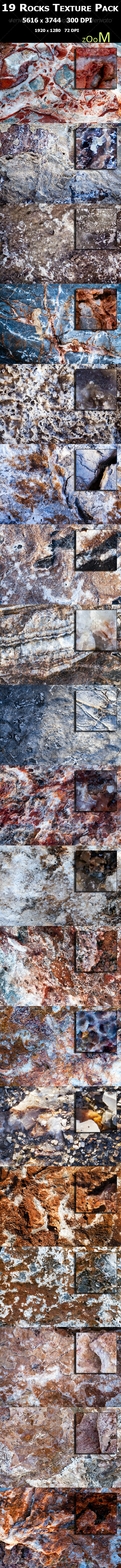 19 Rocks Texture Pack - Stone Textures