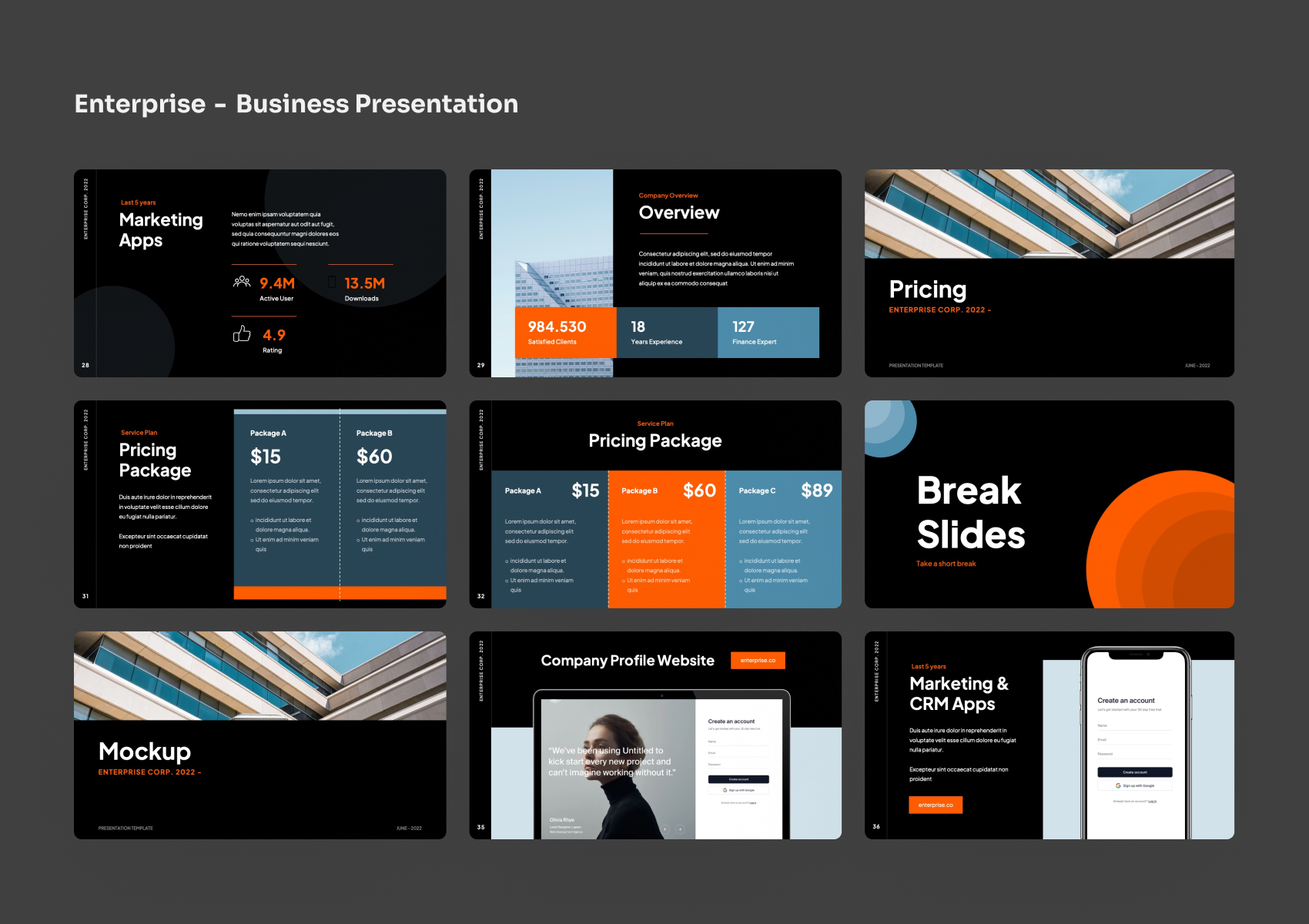 Enterprise - Business PowerPoint Template, Presentation Templates ...