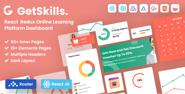 GetSkills : React Redux Online Learning  Admin Template