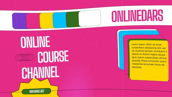 Online Lessons Education Platform Promo