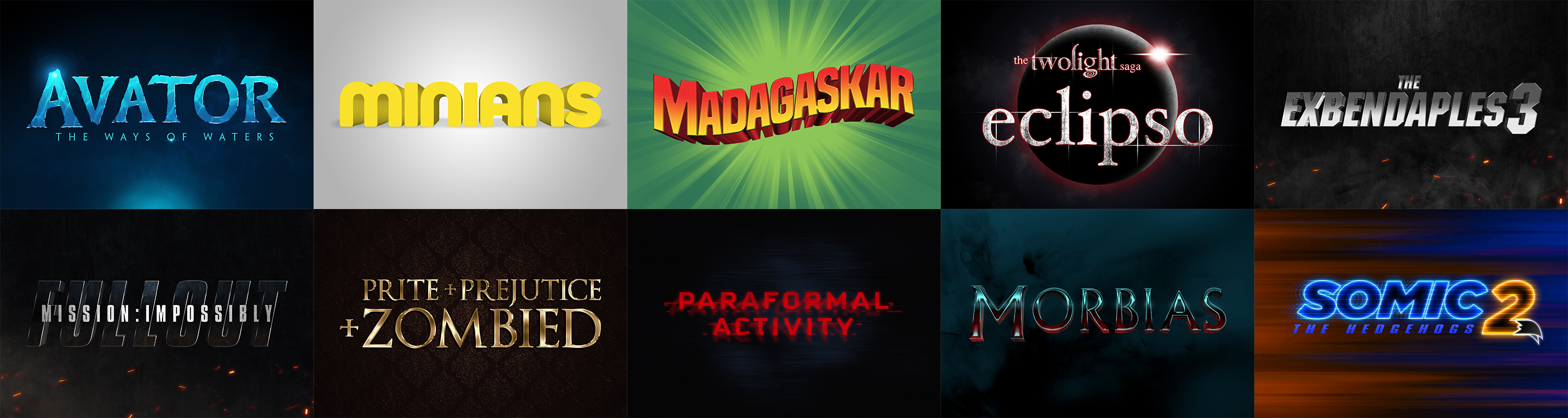 MOVIE TITLES ULTIMATE BUNDLE Vol.2 TextEffects/Mockups