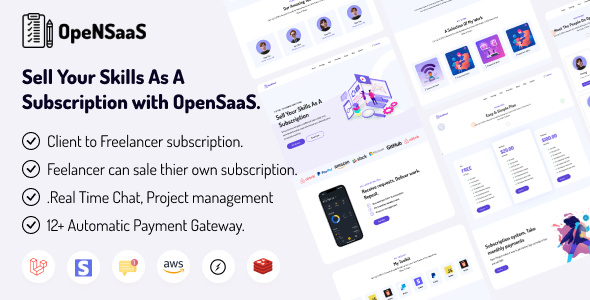 OpenSaaS - Multi Level Subscription selling Platform