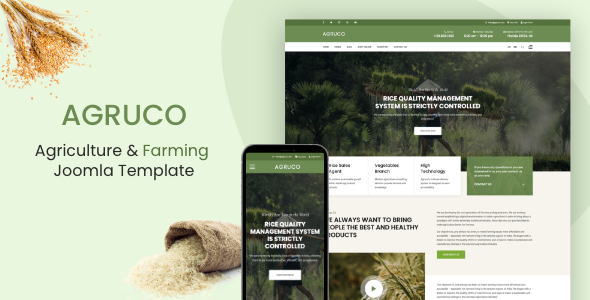 Agruco – Agriculture & Organic Food Joomla 4 Template