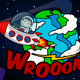 Cartoon Astronaut Space Travel - VideoHive Item for Sale