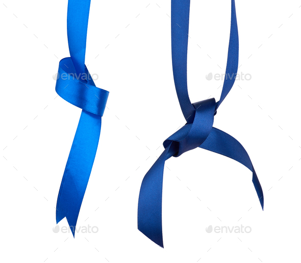  Blue Silk Ribbon