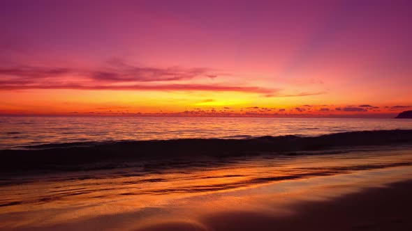 Beautiful sky sunset or sunrise over sea surface beautiful wave Amazing light twilight sky sunset alt
