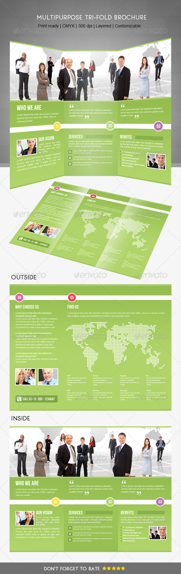 Trifold Business Brochure - Brochures Print Templates