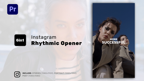 Instagram Rhythmic Opener for Premiere Pro