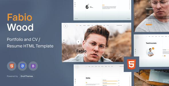 Special Fabio Wood - Personal CV/Resume HTML Template