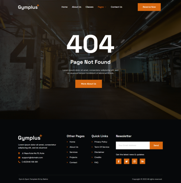 Gymplus - Gym & Fitness Elementor Template Kit