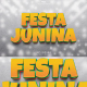 Festa Junina 3D PSD editable text effect design