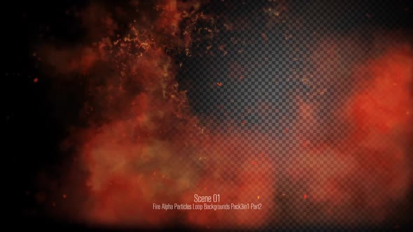 Fire Alpha Particles Loop Backgrounds Pack 3in1 Part2
