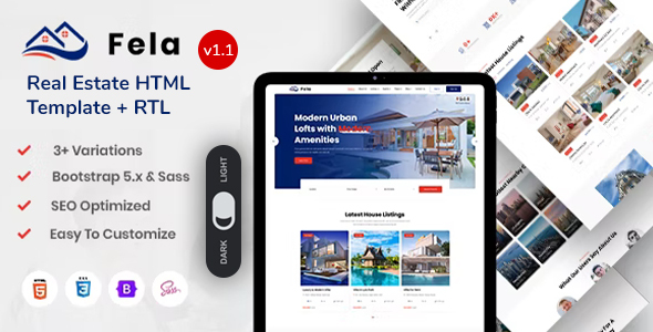 Fela - Real Estate HTML Template