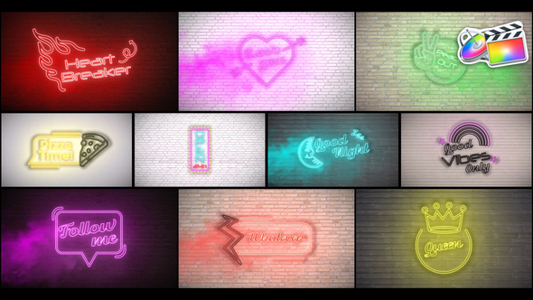 Neon Titles for FCPX