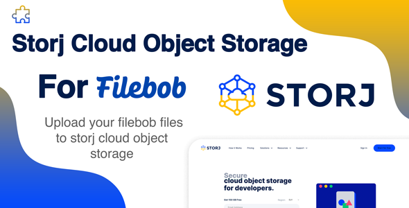 Storj Cloud Object Storage Add-on For Filebob